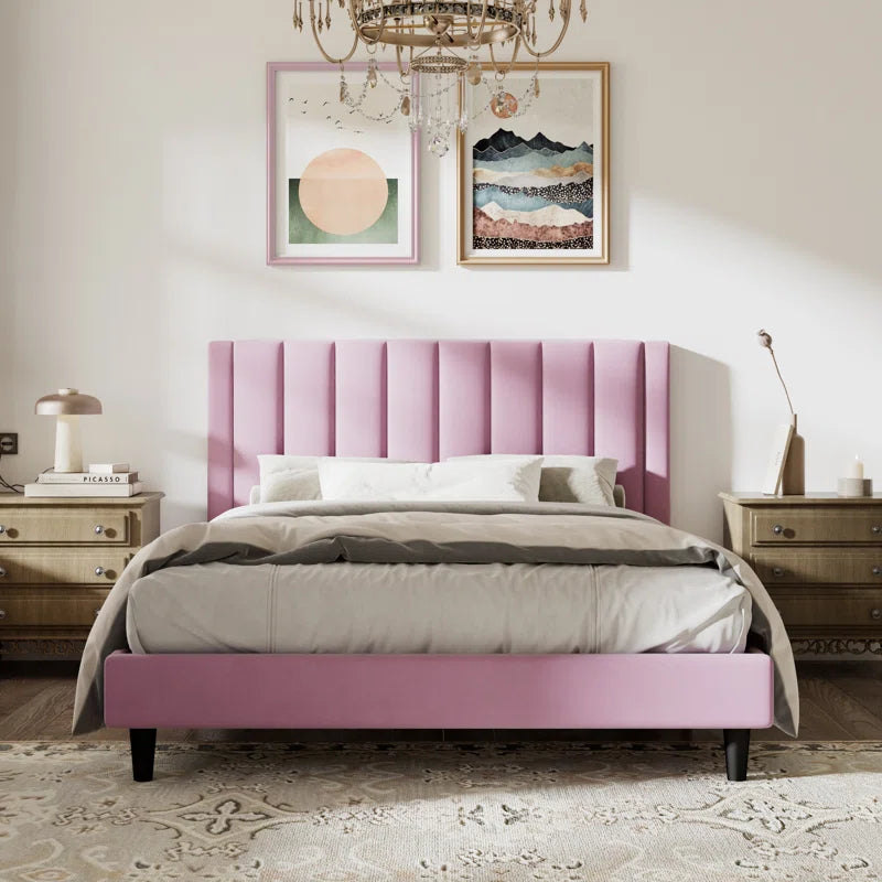 NightCraft Modern Trendy Upholstered Bed