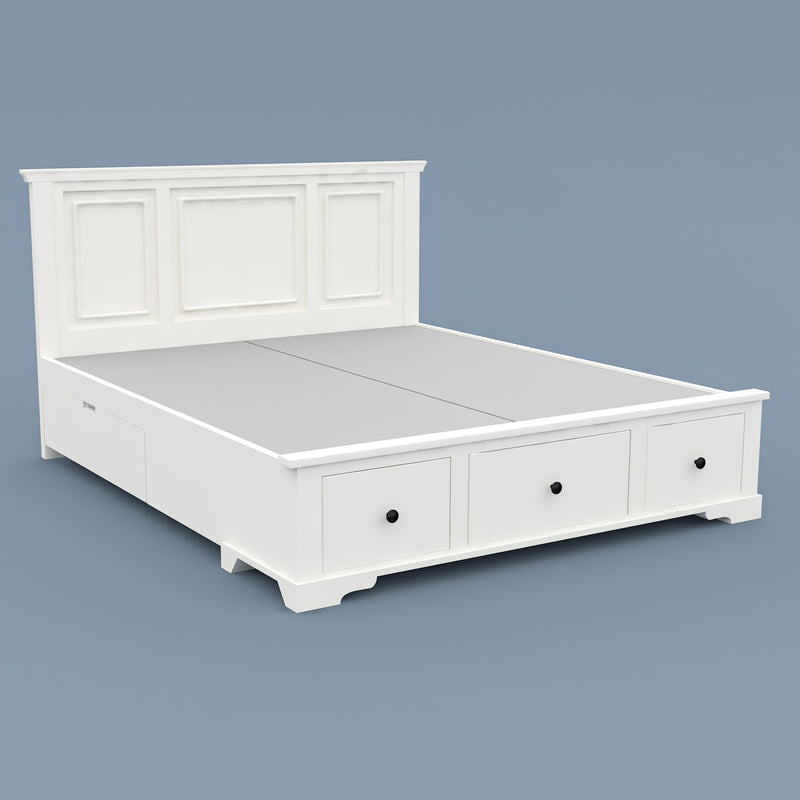 WoodCraft Classic Storage Bed with 5 Drawers