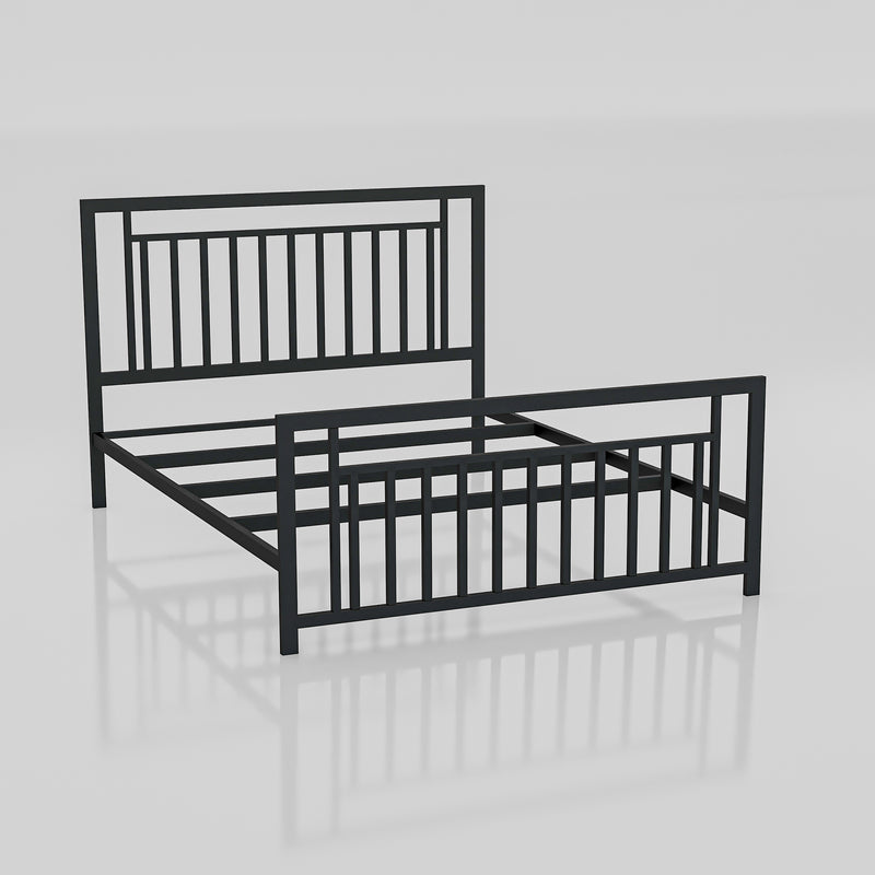 MetalCraft Parallel Lines Iron Bed