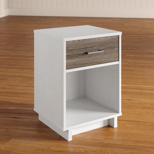 Night Stand End Beside Table White for living and home - Furnishiaa