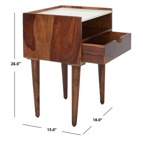 SimpleSide Elevated Bedside Table