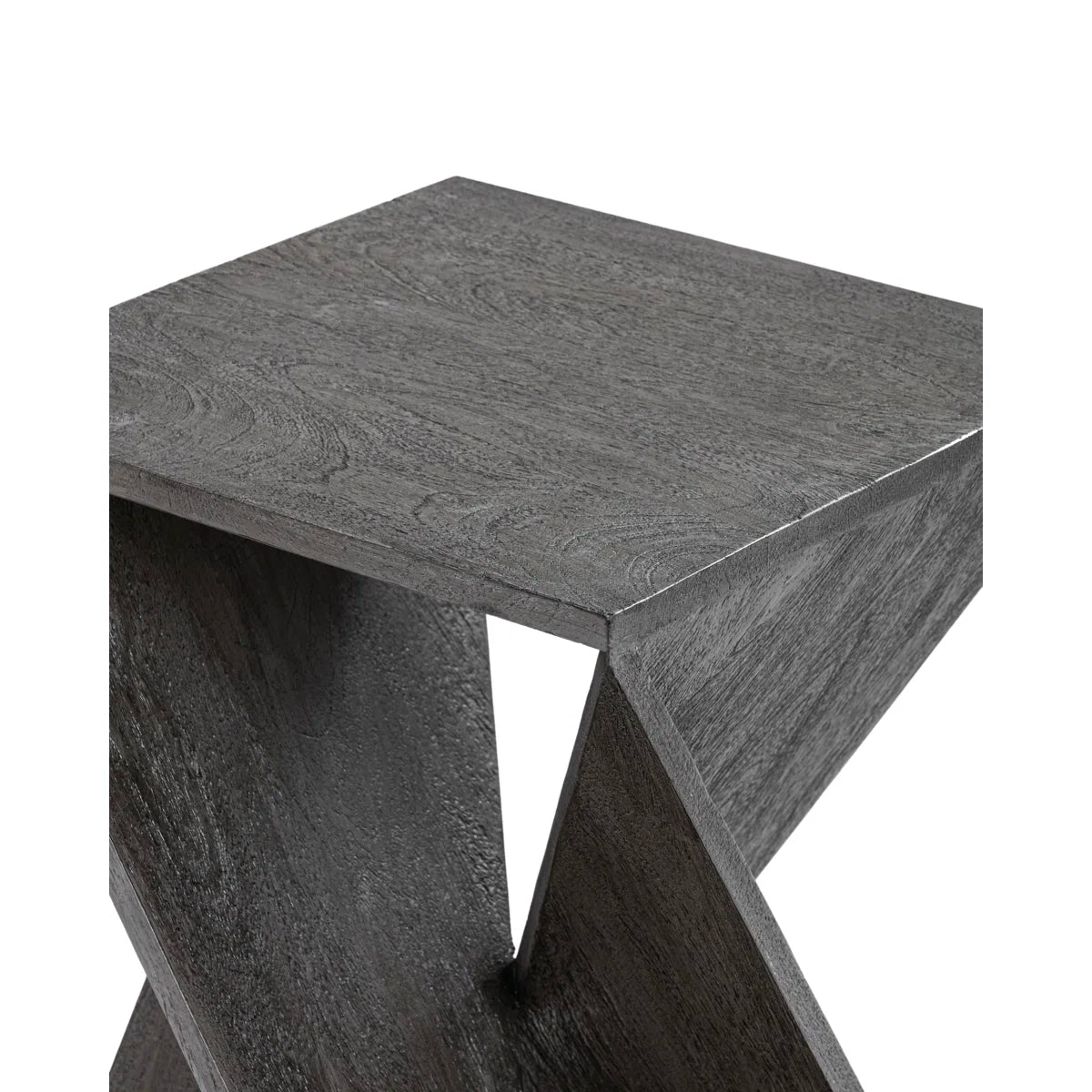 Furnishiaa Twisted Solid Sheesham Wood End Table – Handcrafted Accent Furniture