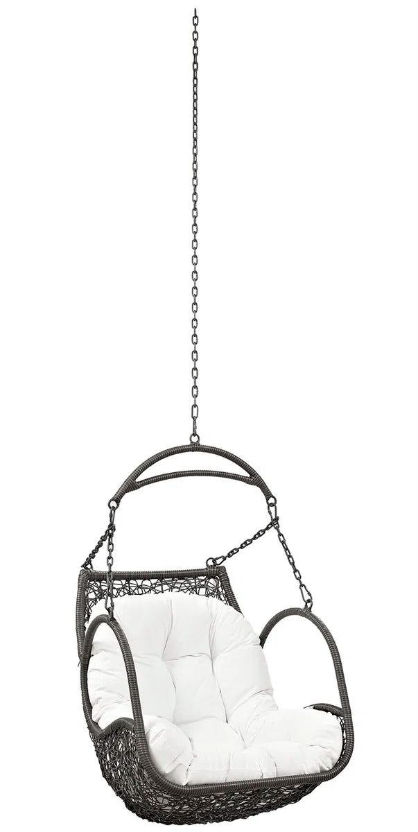 Furnishiaa Synthetic Rattan Hanging Swing Chair