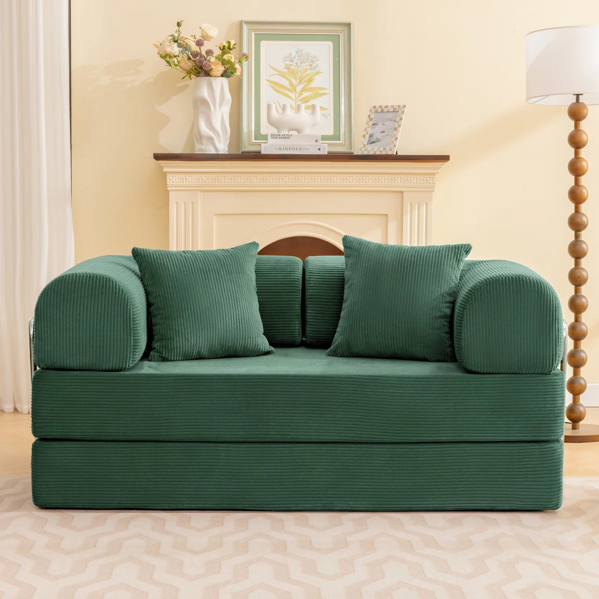 Furnishiaa Modular Convertible Sofa Bed with Washable Cover