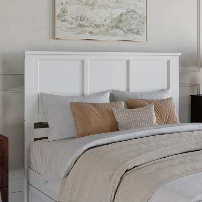Furnishiaa Solid Sheesham Wood Platform Bed with Panel Footboard & Storage Drawers