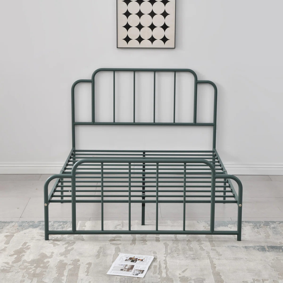 Furnishiaa Modern Metal Platform Bed – Queen & King Size