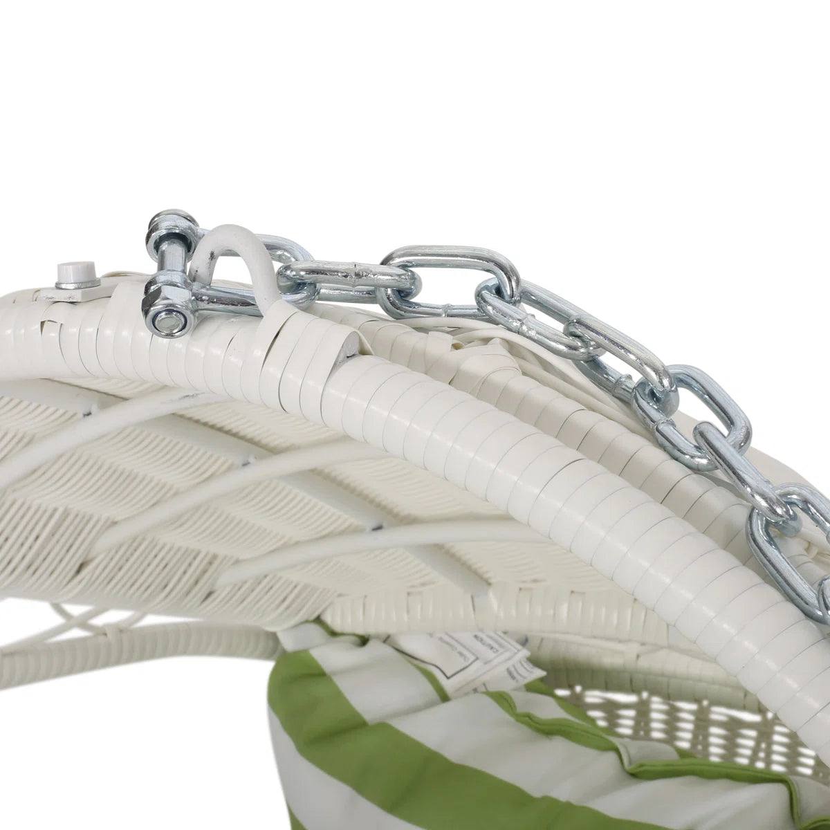 Furnishiaa Outdoor Hanging Basket Chair – Faux Rattan & Water-Resistant Cushions