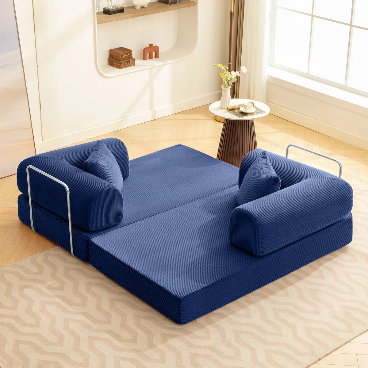 Furnishiaa Modular Convertible Sofa Bed with Washable Cover