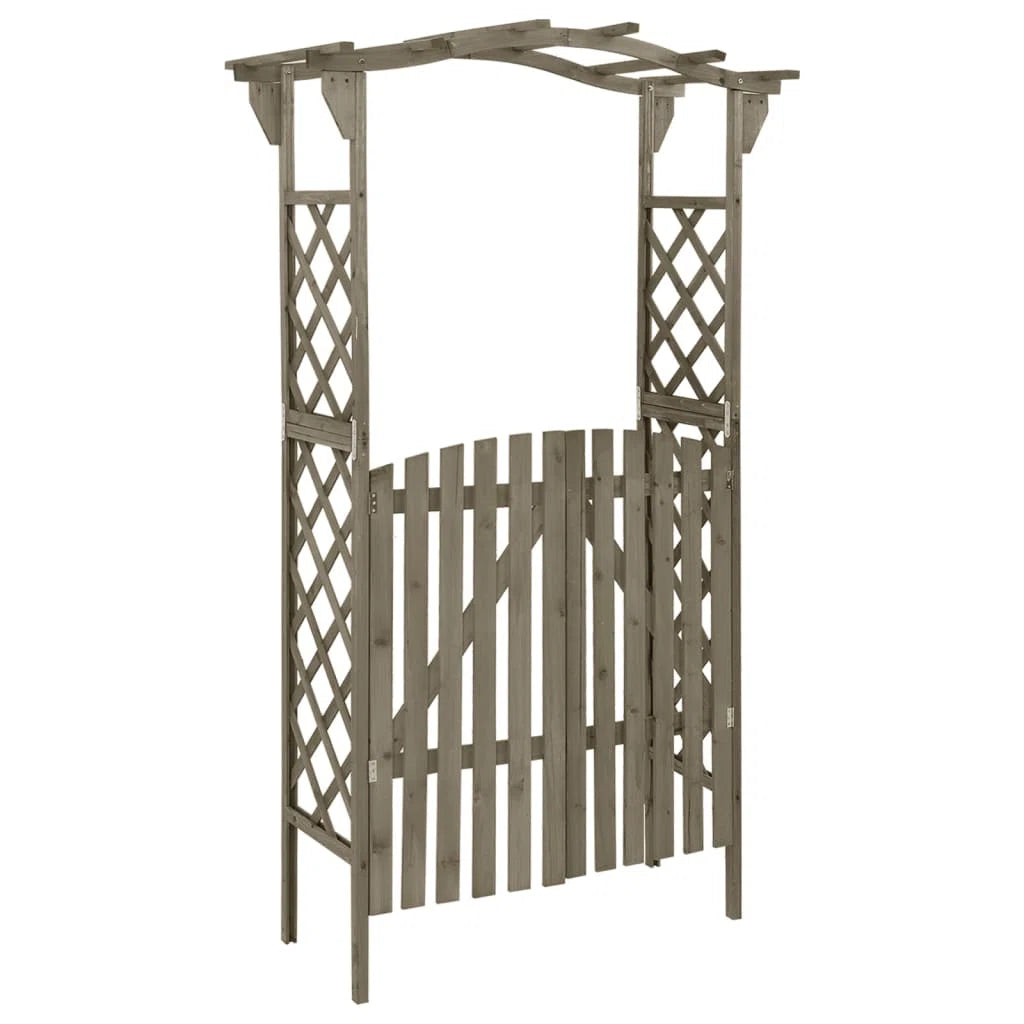 Furnishiaa Wooden Decorative Garden Arbor in Sheesham Wood Finish