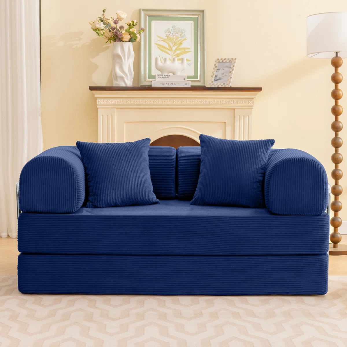 Furnishiaa Modular Convertible Sofa Bed with Washable Cover