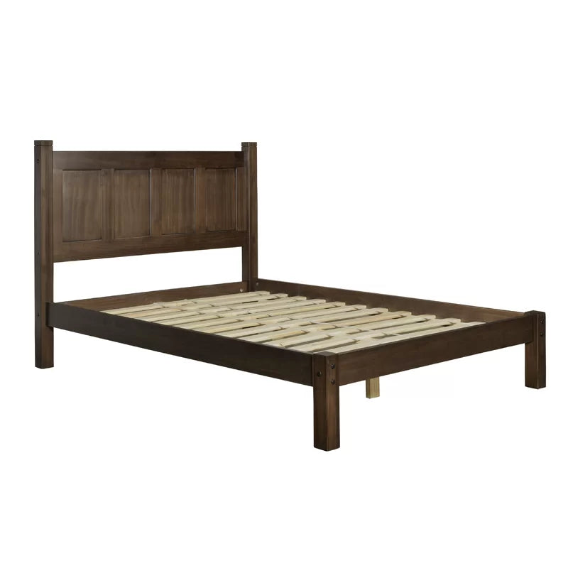 WoodCraft Simplistic Minimal Wooden Bed