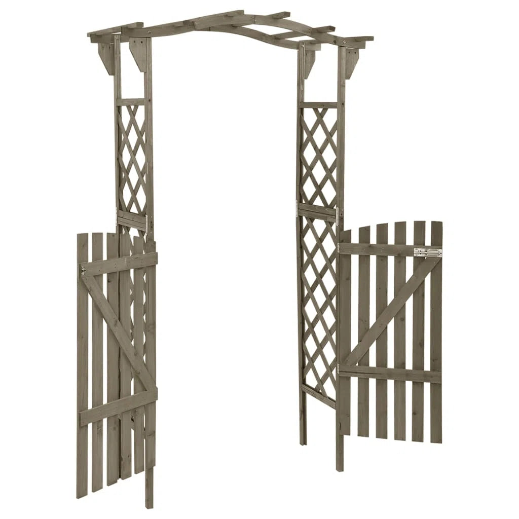 Furnishiaa Wooden Decorative Garden Arbor in Sheesham Wood Finish