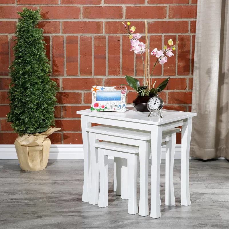 Modern 3-Piece Stylish and Space-Saving Nesting Table