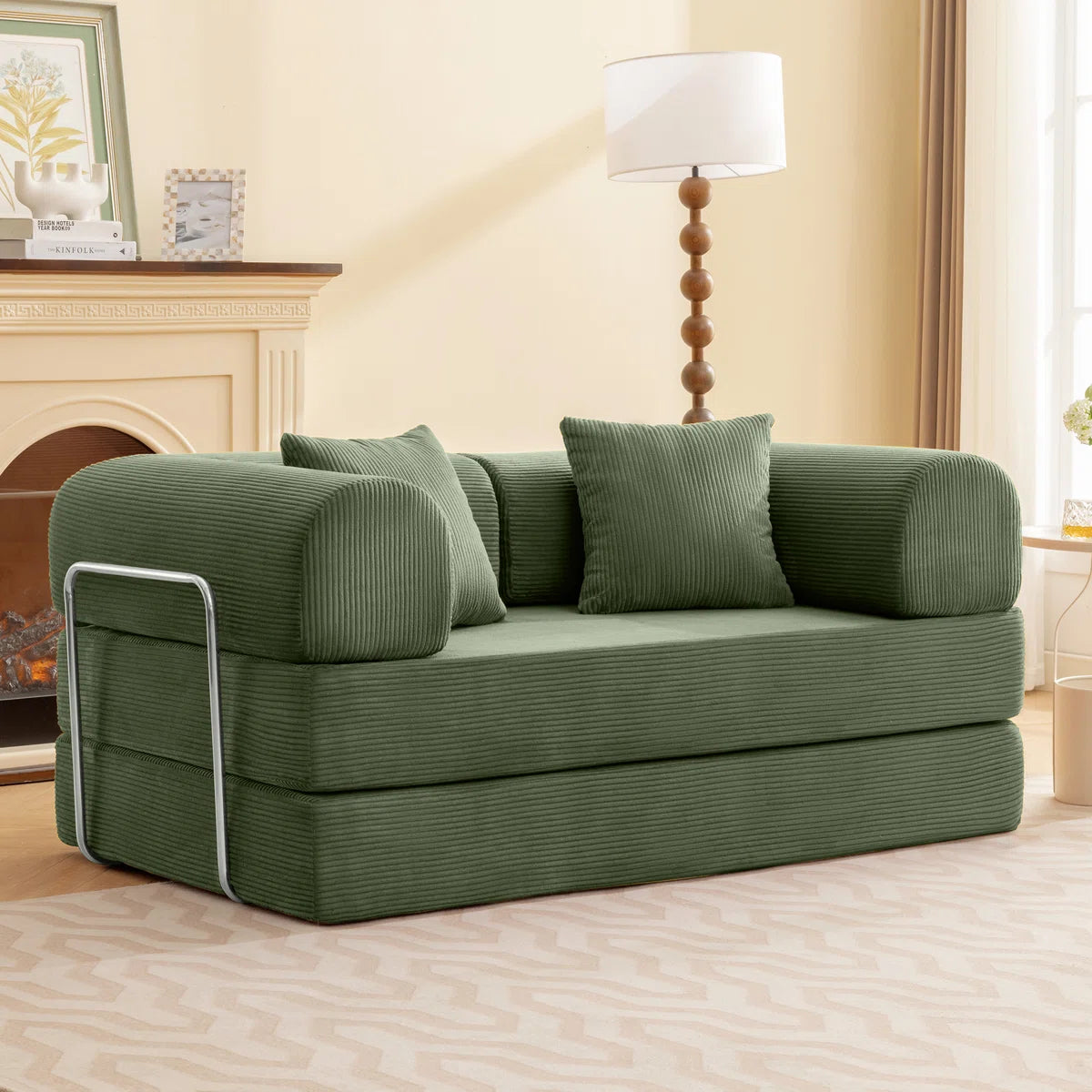 Furnishiaa Modular Convertible Sofa Bed with Washable Cover