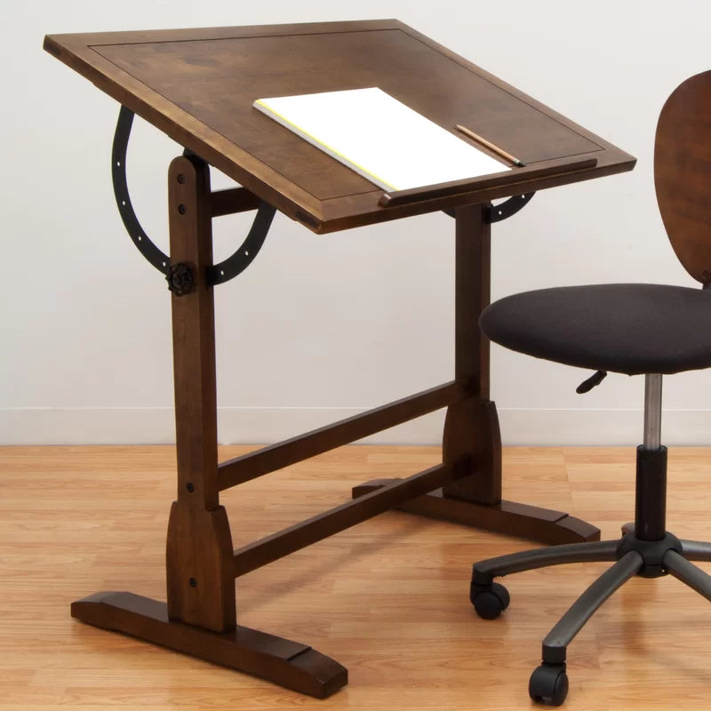 Furnishiaa Solid Wood Adjustable Study Table
