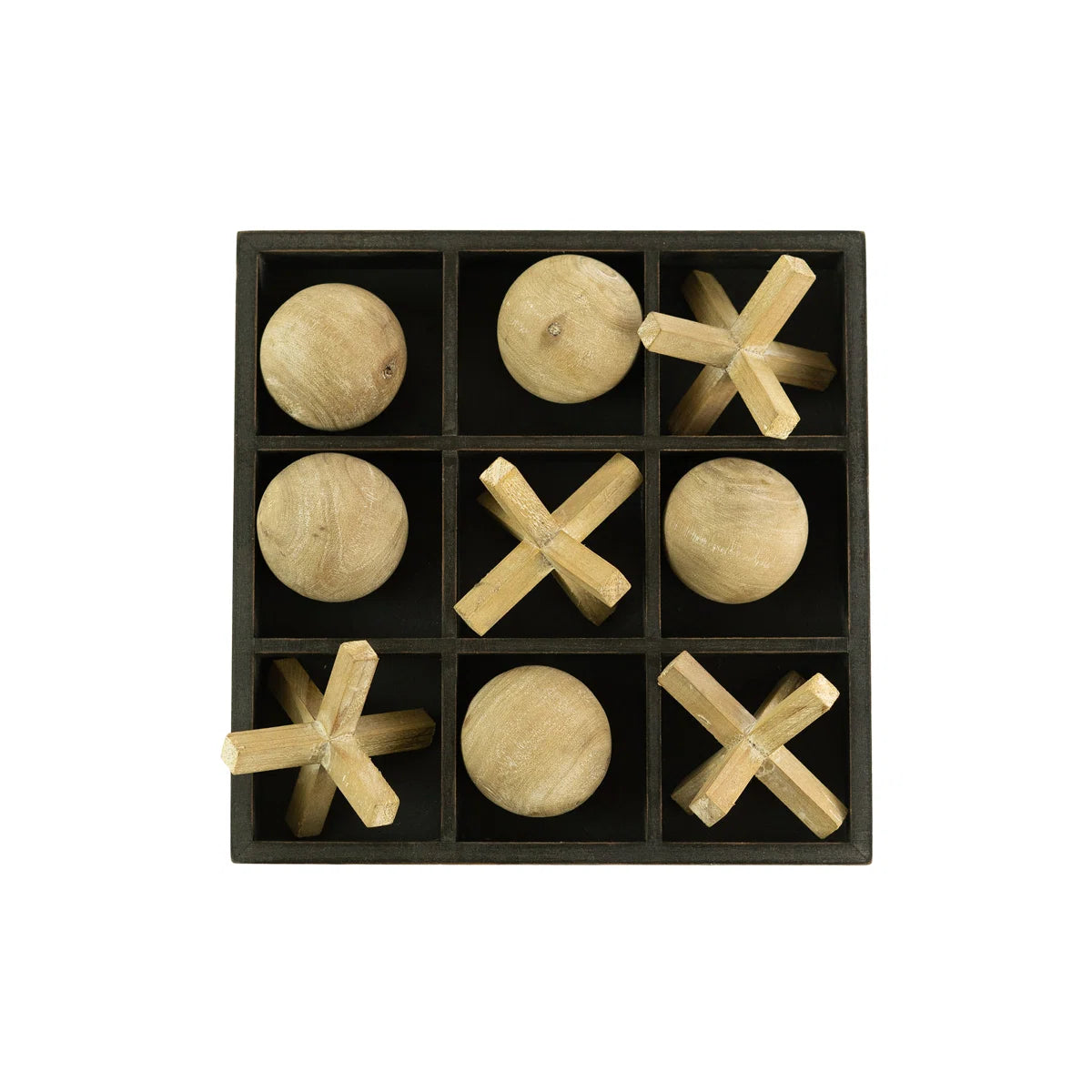 Furnishiaa’s Solid Sheesham Wood Tic-Tac-Toe Set.