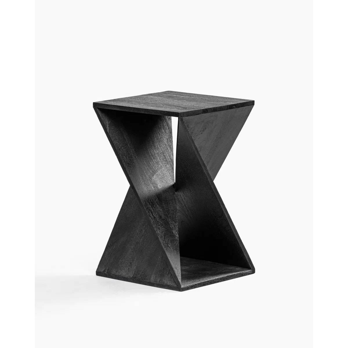 Furnishiaa Twisted Solid Sheesham Wood End Table – Handcrafted Accent Furniture