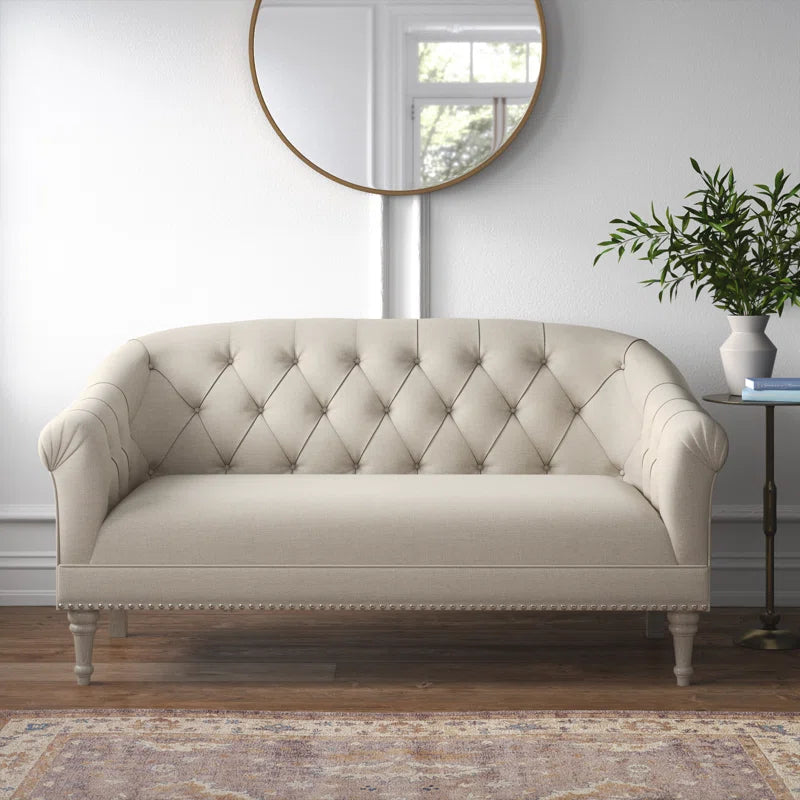Two Seater Grey Sofa Set For Living Room