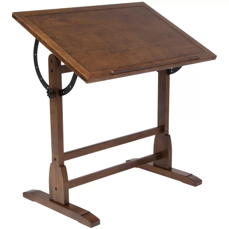 Furnishiaa Solid Wood Adjustable Study Table