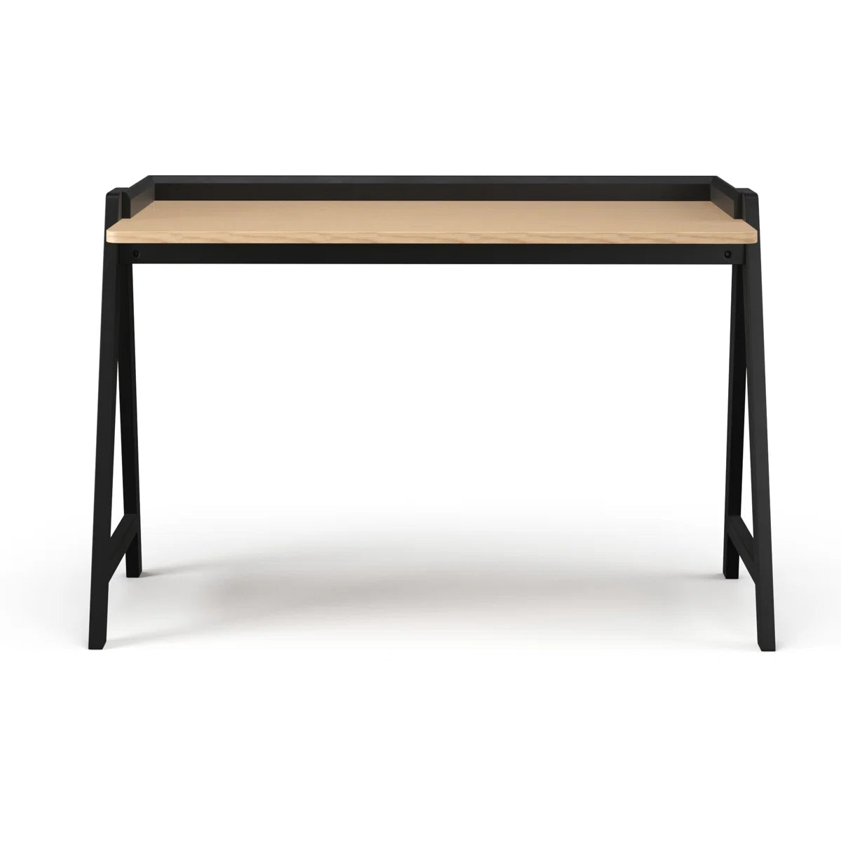 Furnishiaa Solid Wood Writing Desk – 120 cm Trestle Base