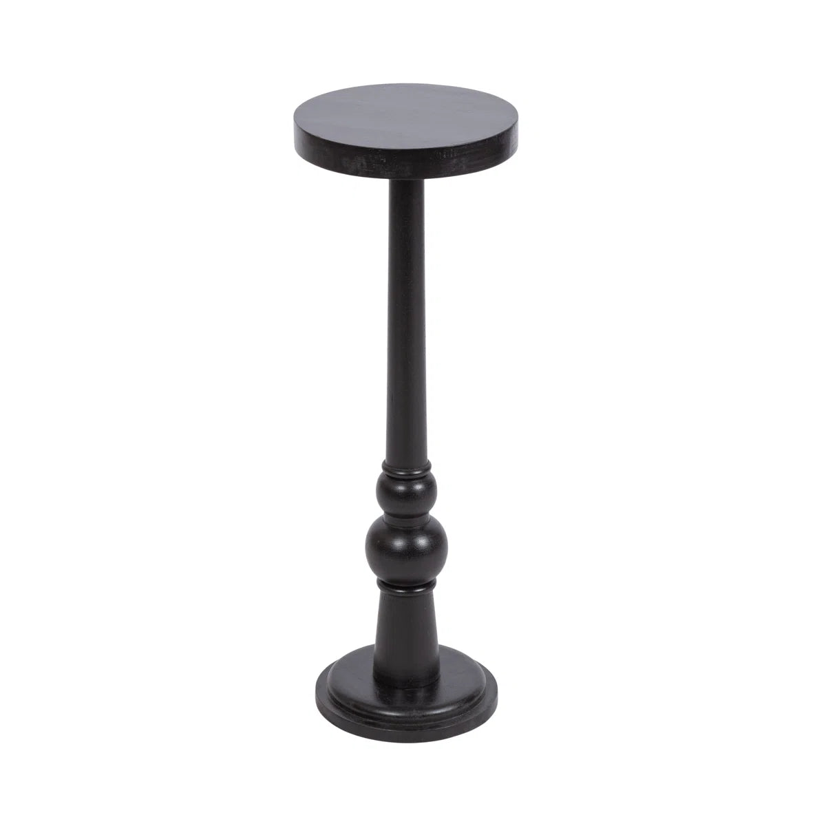 Furnishiaa Round Pedestal End Table – Solid Sheesham Wood