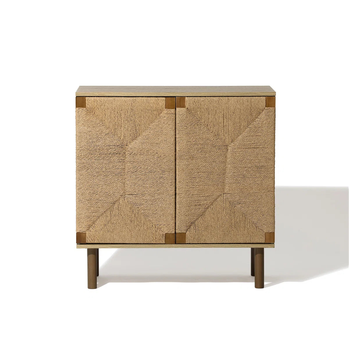 Furnishiaa Solid Sheesham Wood Accent Cabinet