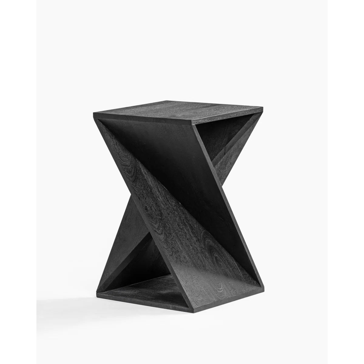 Furnishiaa Twisted Solid Sheesham Wood End Table – Handcrafted Accent Furniture