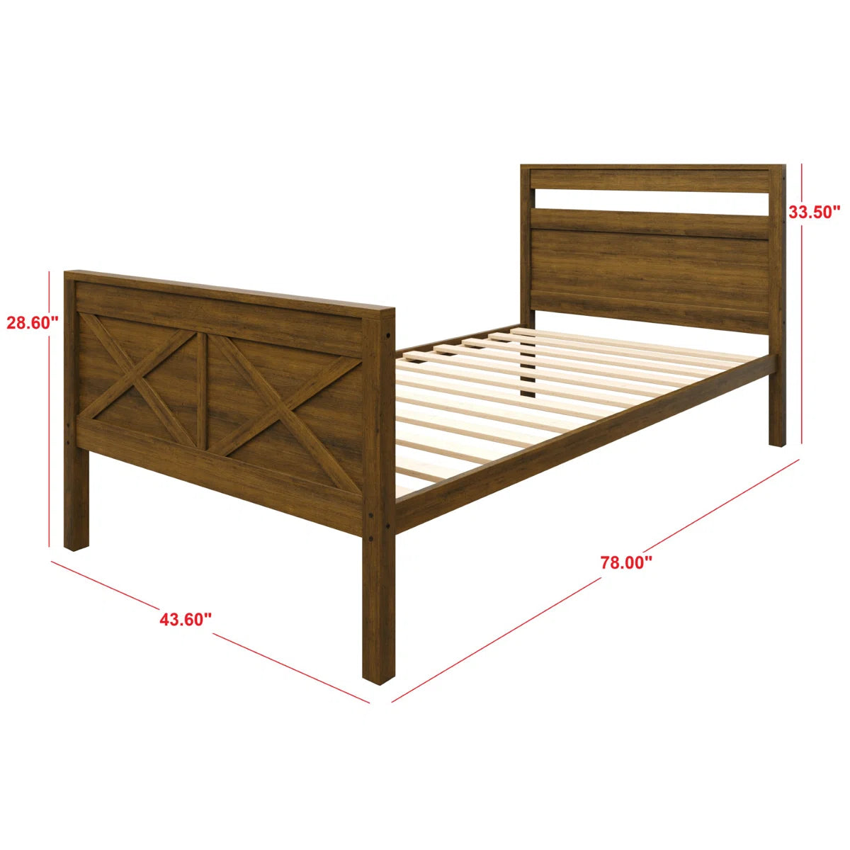 Furnishiaa Twin Over Twin Convertible Bunk Bed