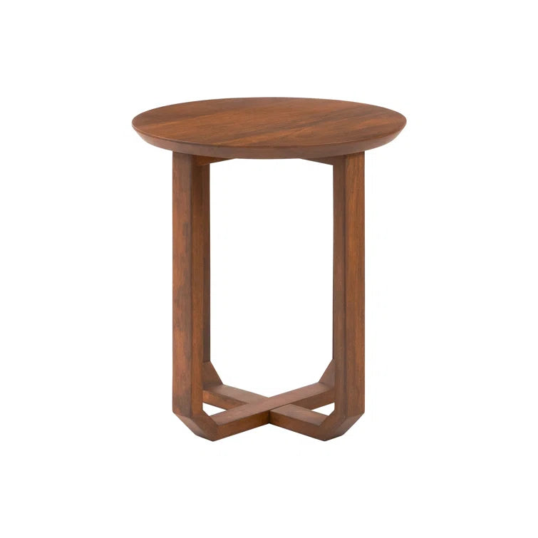 Furnishiaa Solid Wood End Table