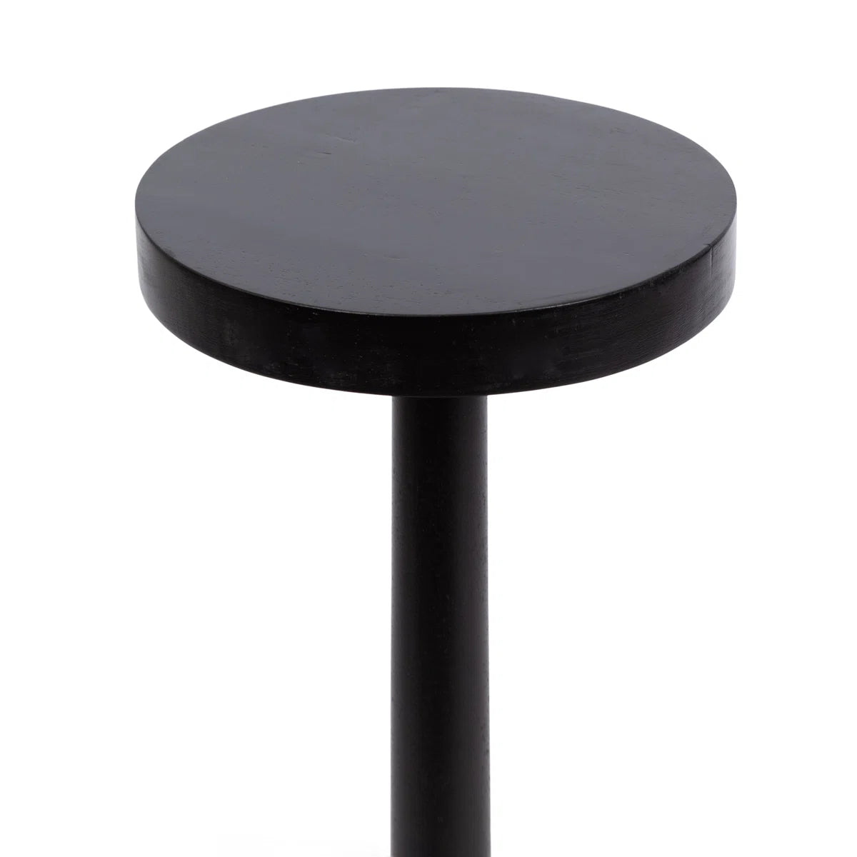 Furnishiaa Round Pedestal End Table – Solid Sheesham Wood