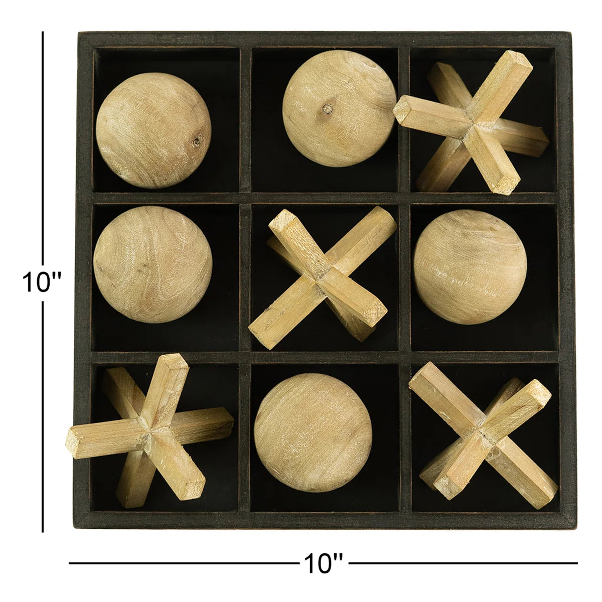 Furnishiaa’s Solid Sheesham Wood Tic-Tac-Toe Set.