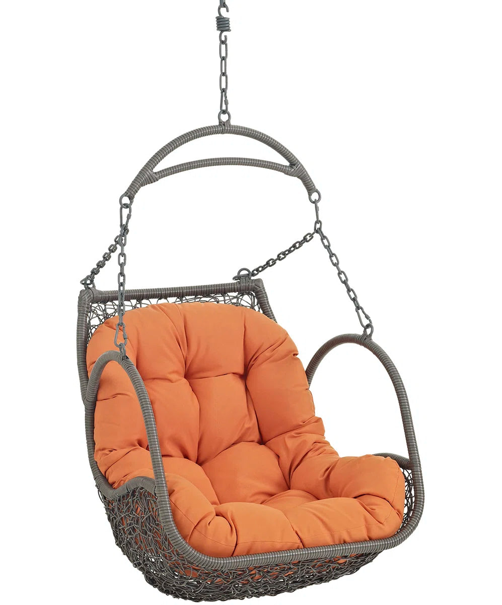 Furnishiaa Synthetic Rattan Hanging Swing Chair