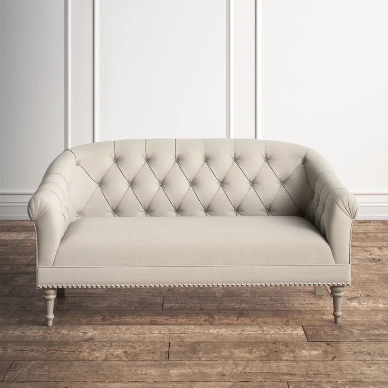 Two Seater Grey Sofa Set For Living Room