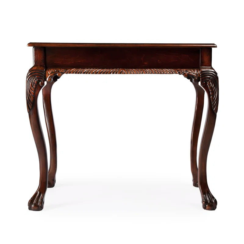 Solid Wood Carved Study Table Writing Desk for Home