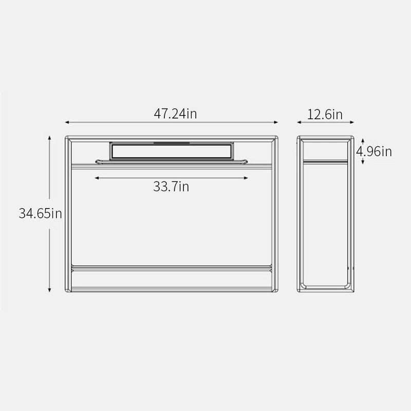 Furnishiaa Solid Impoted Oak Wood Entry Table