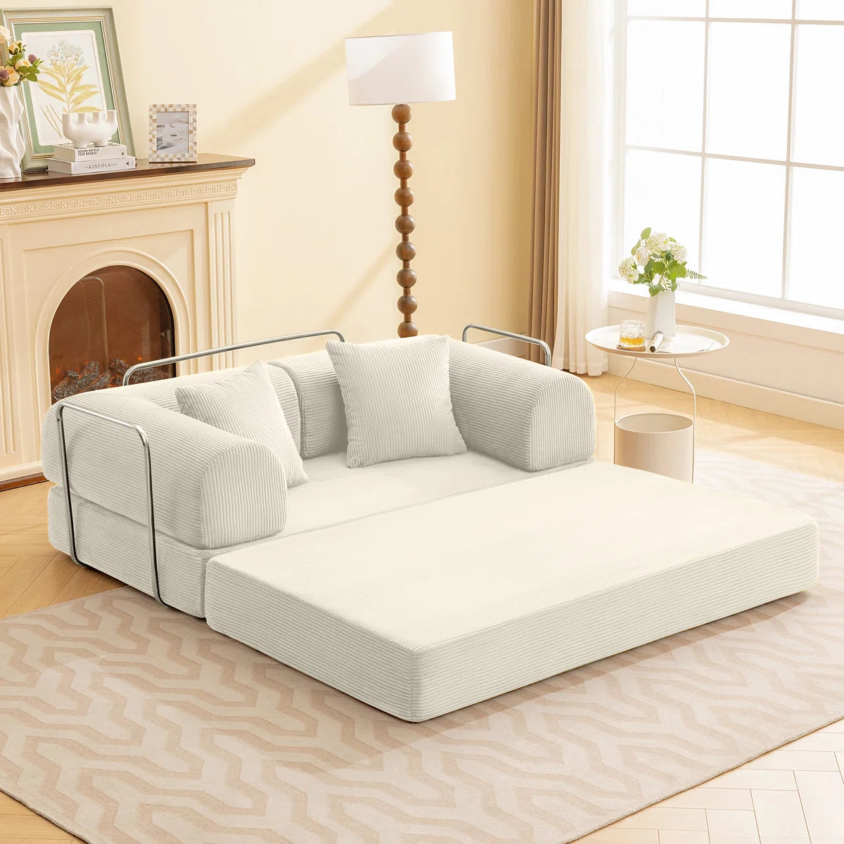 Furnishiaa Modular Convertible Sofa Bed with Washable Cover