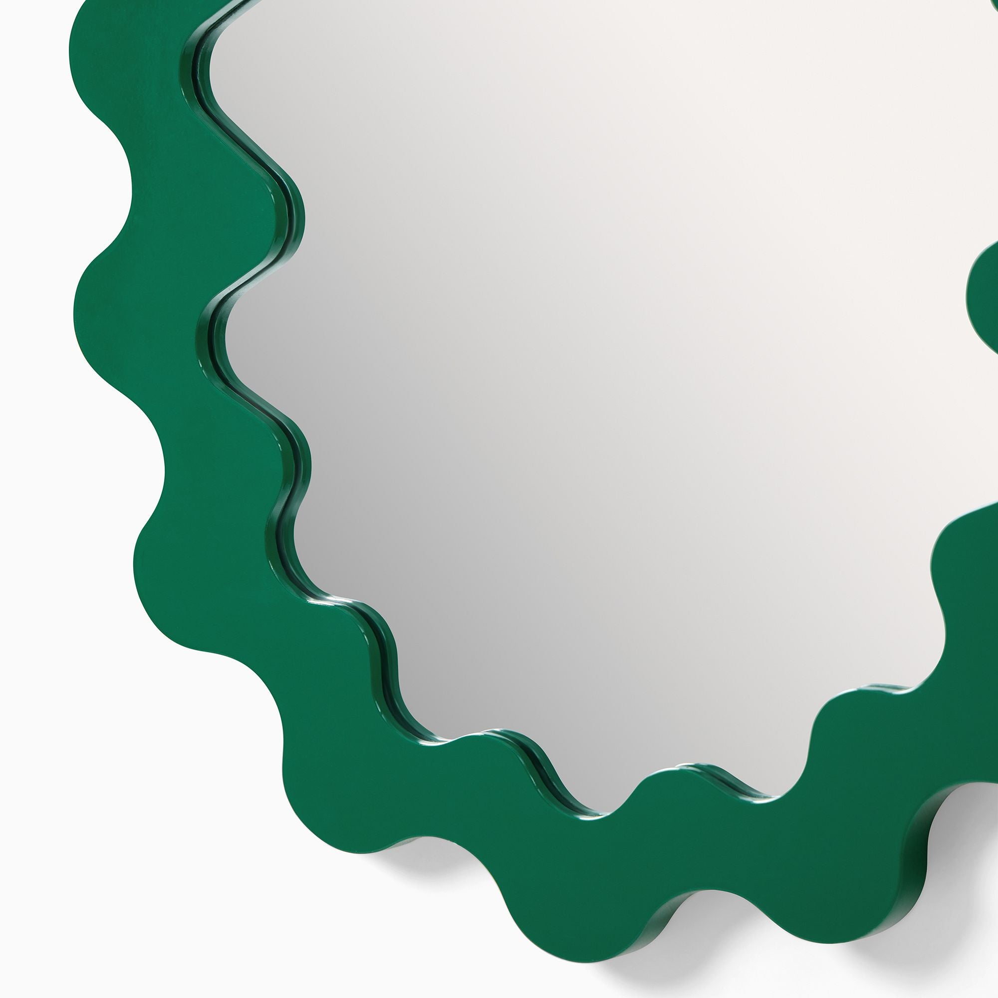 Furnishiaa Solid Sheesham Wood Wall Mirror – Verdant Finish