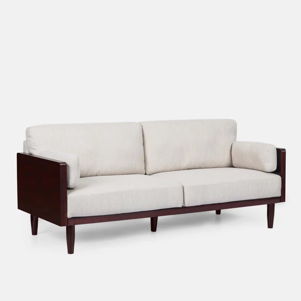 Furnishiaa 3-Seater Mid-Century Modern Upholstered Sofa
