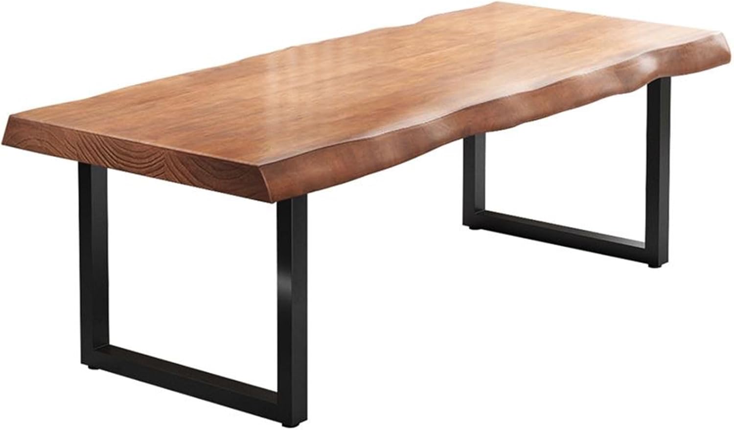 Furnishiaa Solid Wood Live Edge Dining Table