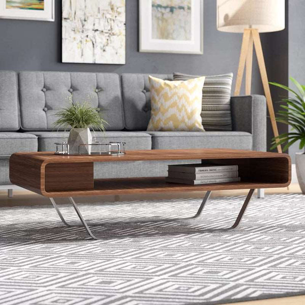 Solid Centre Wooden Coffee Table Made For Living Room
