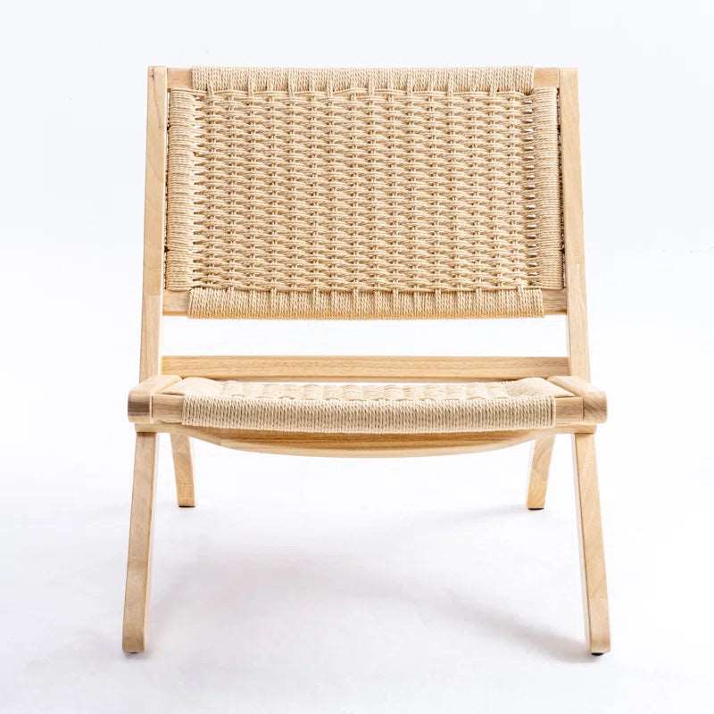 Furnishiaa Solid Wood Folding Chair
