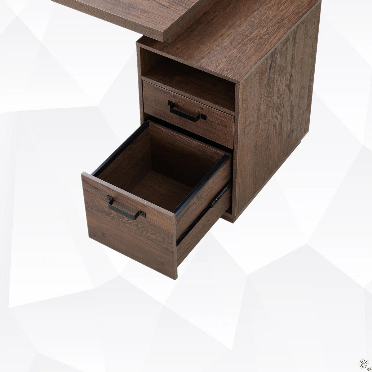 Furnishiaa Solid Sheesham Wood Computer Desk with Drawers