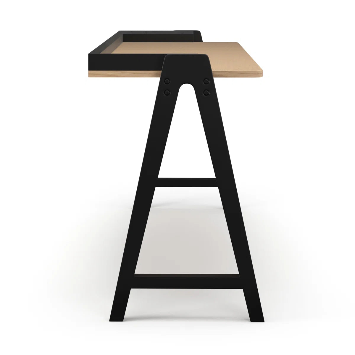 Furnishiaa Solid Wood Writing Desk – 120 cm Trestle Base