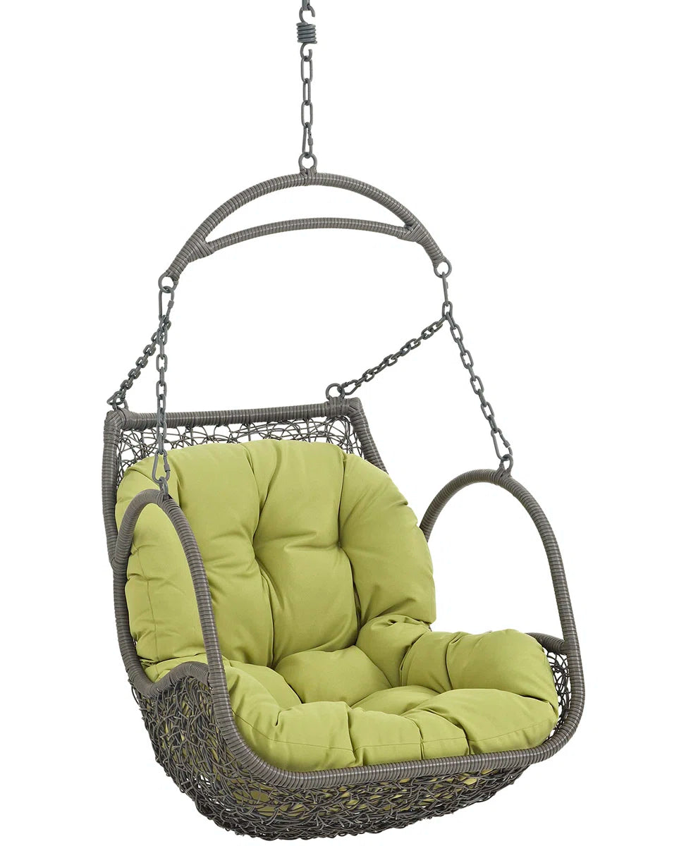 Furnishiaa Synthetic Rattan Hanging Swing Chair