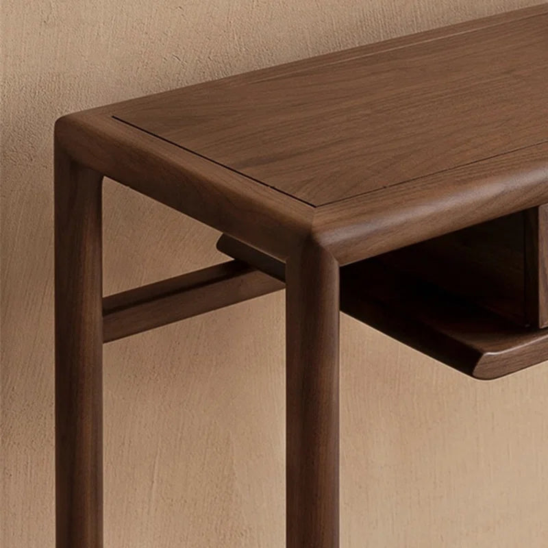 Furnishiaa Solid Impoted Oak Wood Entry Table