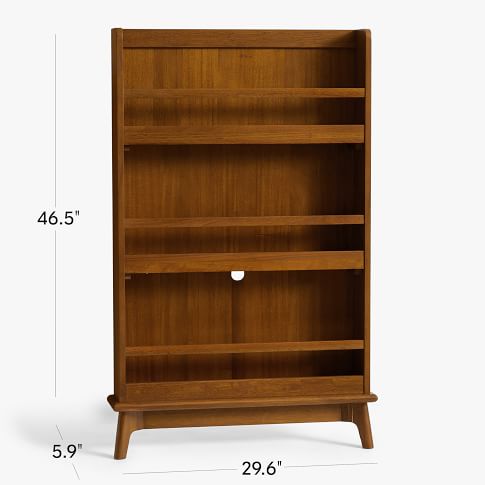 Furnishiaa Solid Sheesham Wood Front-Facing Bookshelf