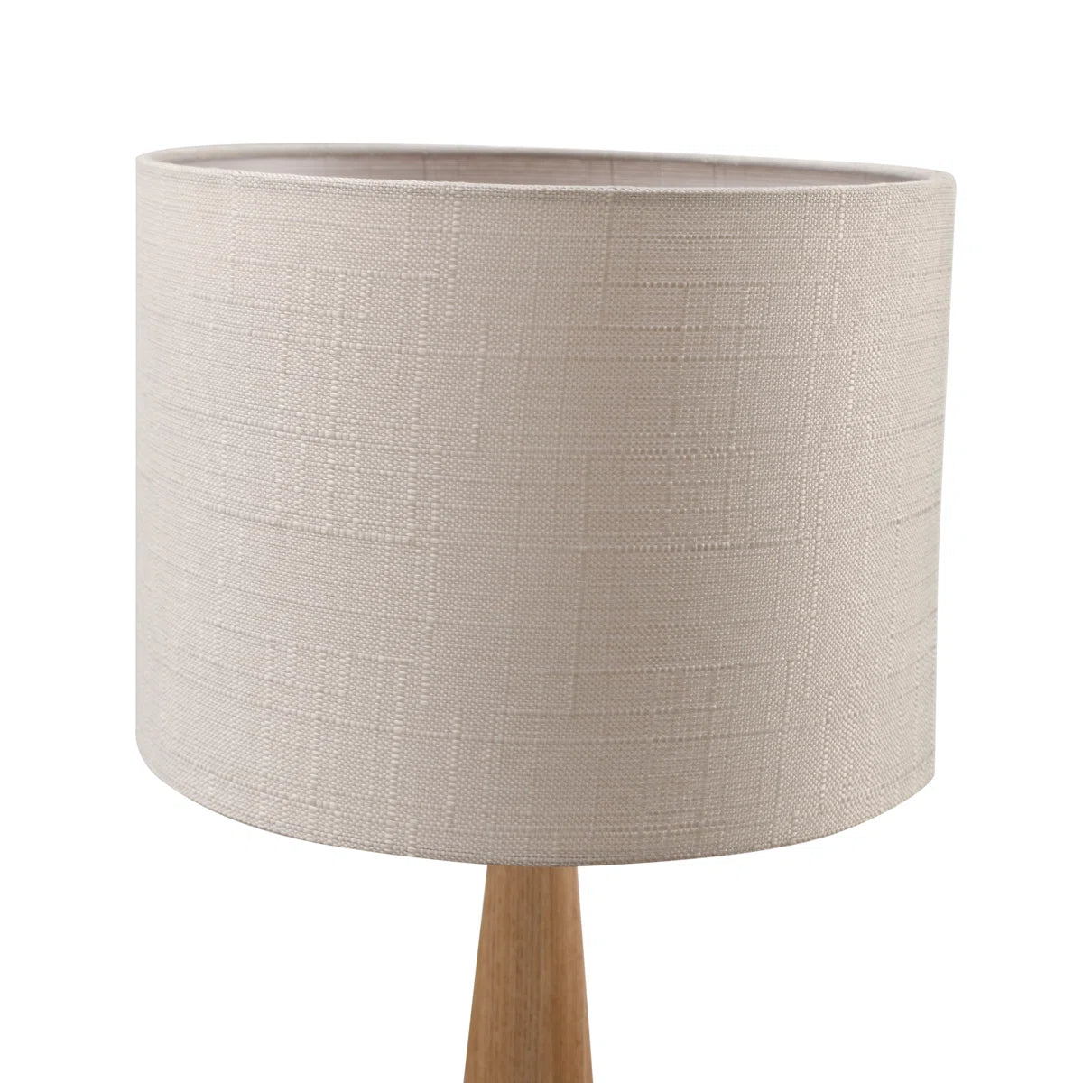 Furnishiaa 2-Piece Table Lamp Set – Solid Sheesham Wood Base with Linen Drum Shade