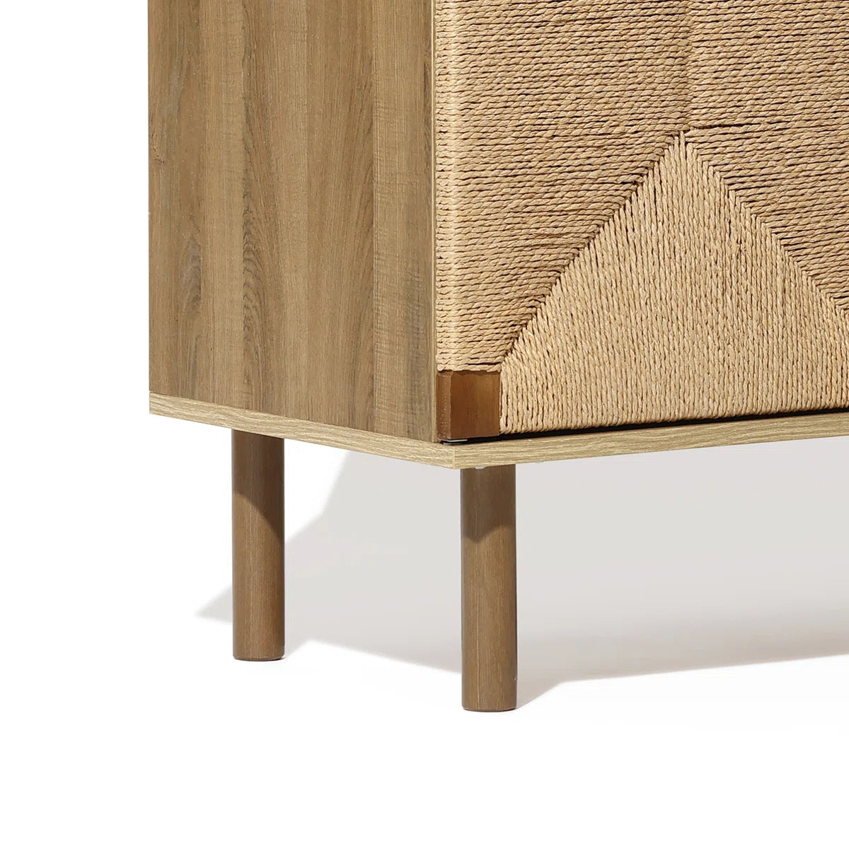Furnishiaa Solid Sheesham Wood Accent Cabinet
