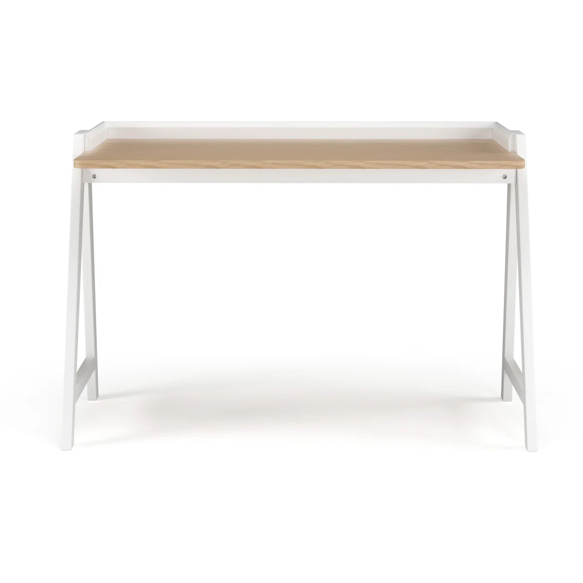 Furnishiaa Solid Wood Writing Desk – 120 cm Trestle Base