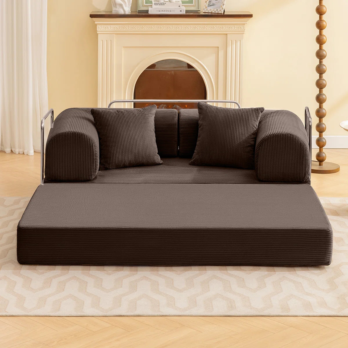 Furnishiaa Modular Convertible Sofa Bed with Washable Cover
